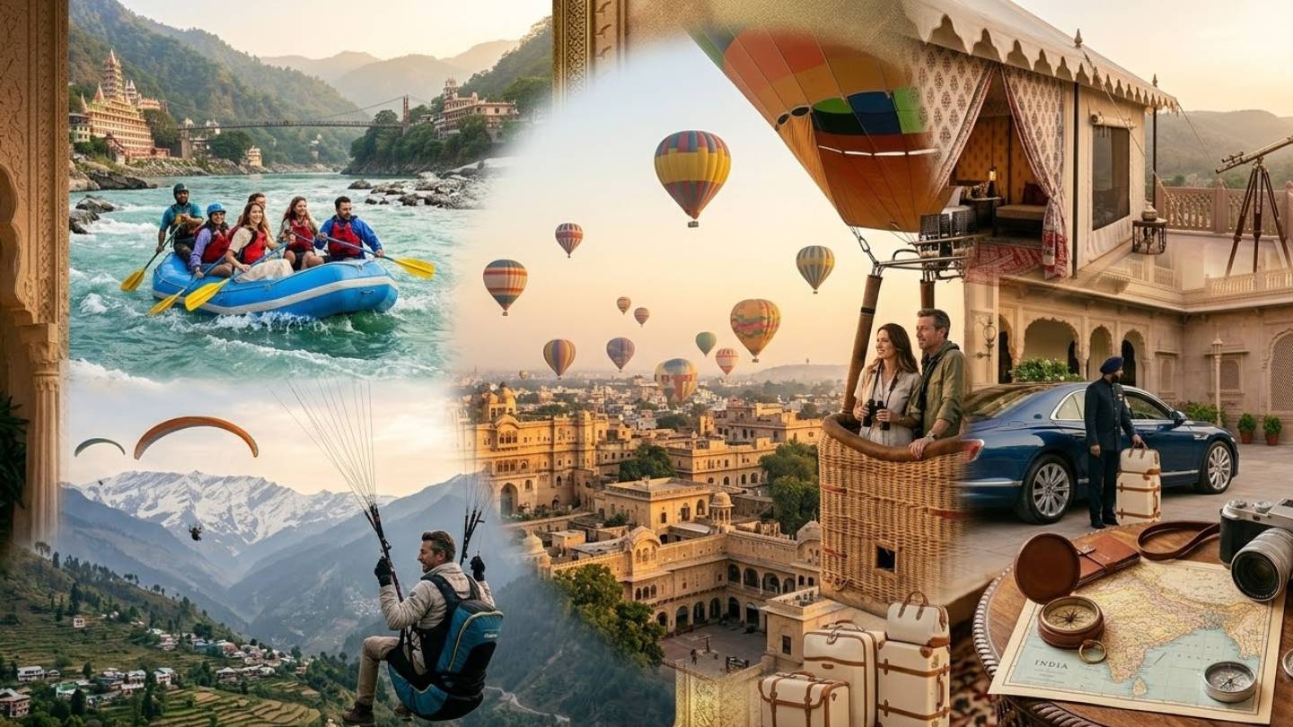 Luxury Adventure Sports in India: Hot Air Ballooning, River Rafting & More